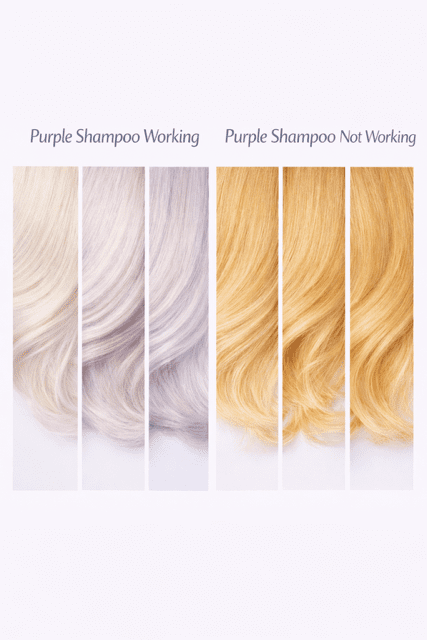 Why your purple shampoo isn't working and what actually fixes brassy blonde hair.