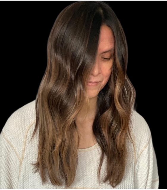 Brunette Balayage done right. Caramel